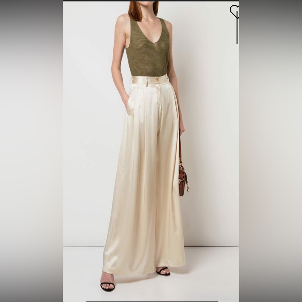 Nili Lotan Women's Olive Green Linen Knit Tank. Size XSmall